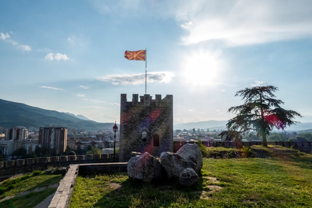 Skopje Fortress (Kale) in Skopje, North Macedonia