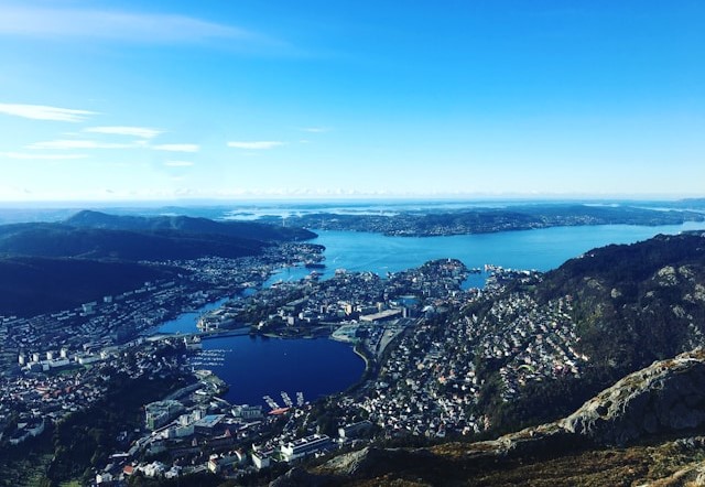 Mount Ulriken in Bergen, Norway