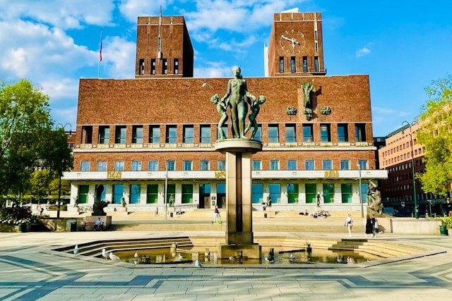 Oslo City Hall in Oslo, Norway