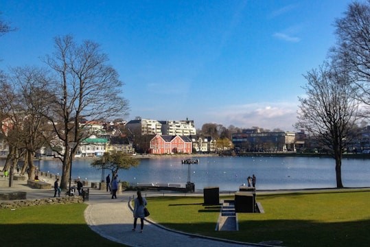 Breiavatnet and Byparken in Stavanger, Norway