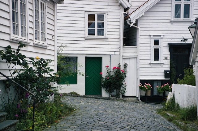 Old Stavanger (Gamle Stavanger) in Stavanger, Norway