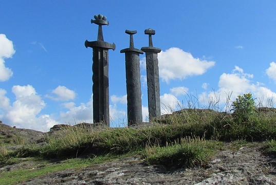 Swords in Rock in Stavanger, Norway