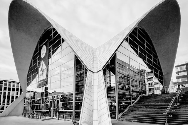 Tromso Public Library in Tromso, Norway