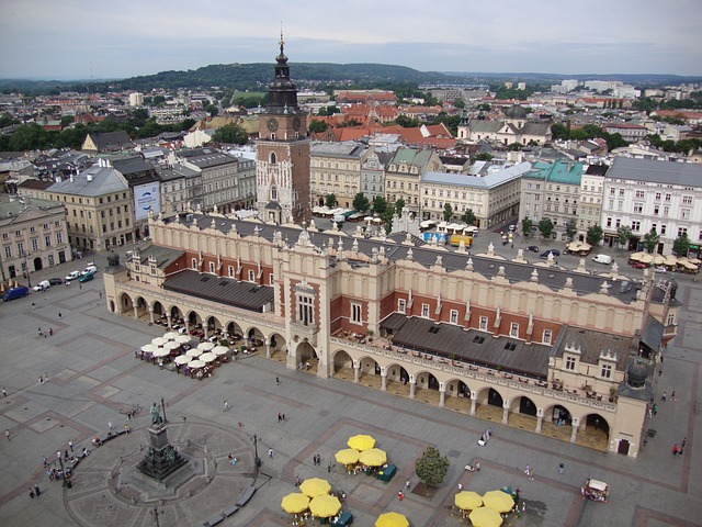 Main Market Square in Krakow, Poland