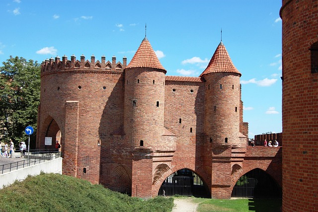 Barbakan in Warsaw, Poland