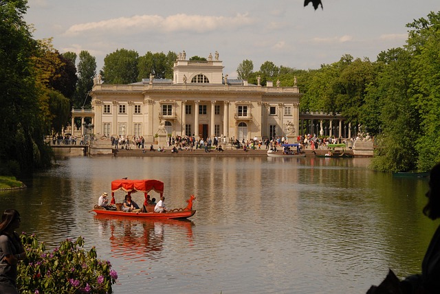 Lazienki Park in Warsaw, Poland