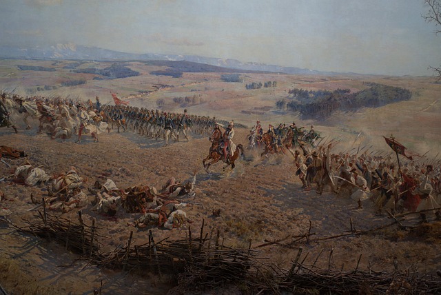 Panorama of the Battle of Raclawice in Wroclaw, Poland