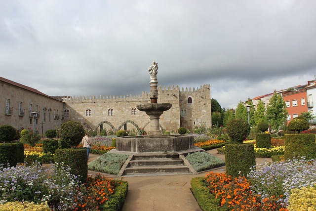 Archbishop’s Palace and Gardens in Braga, Portugal