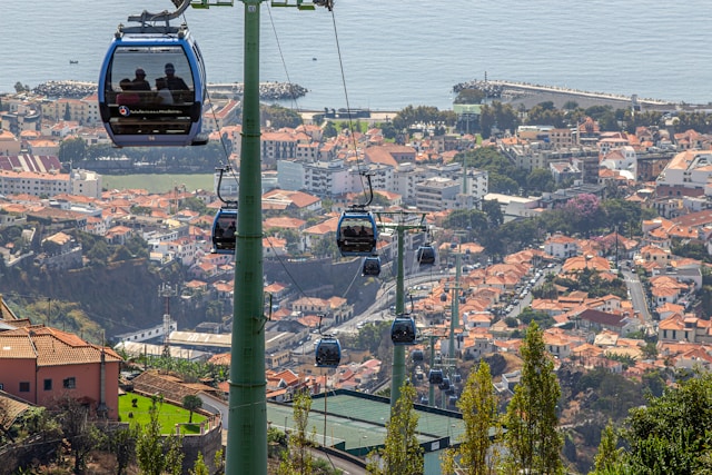Funchal Cable Car to Monte in Funchal, Portugal