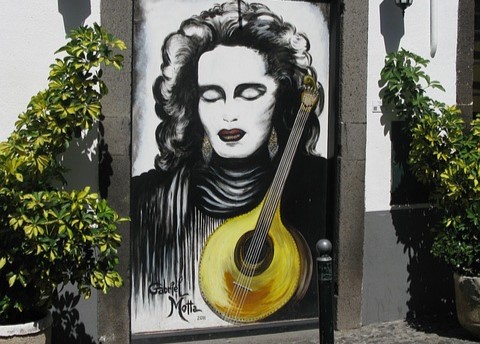 Rua de Santa Maria Painted Doors in Funchal, Portugal