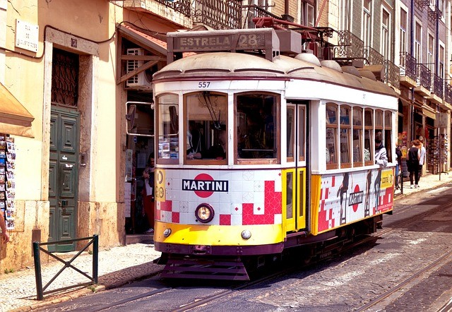 Alfama Tram 28 Ride in Lisbon, Portugal