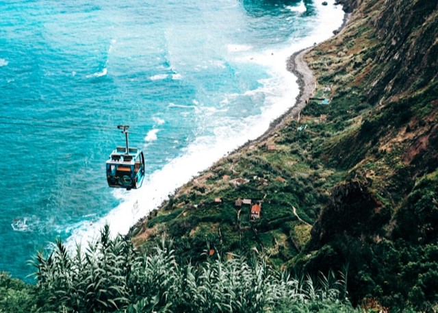Achadas da Cruz Cable Car in Madeira, Portugal