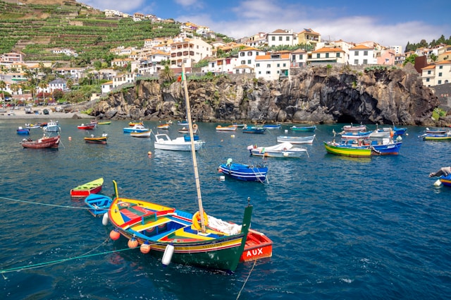 Camara de Lobos Bay in Madeira, Portugal