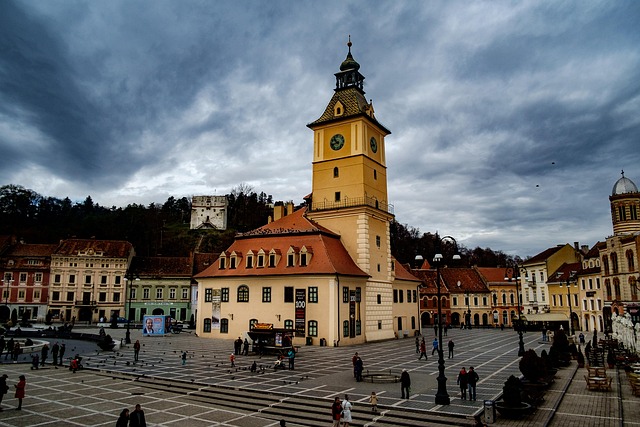 Council Square (Piata Sfatului) in Brasov, Romania