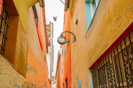 Rope Street (Strada Sforii) in Brasov, Romania