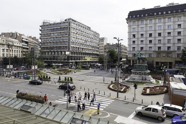 Republic Square in Belgrade, Serbia