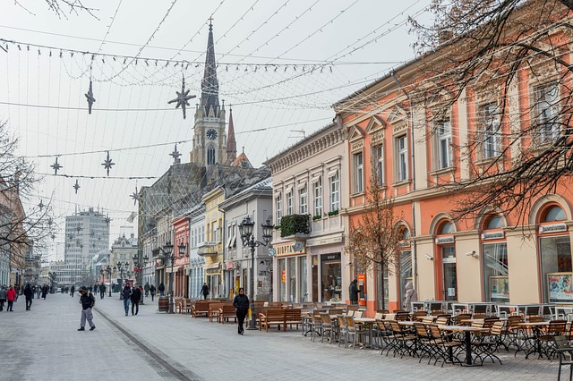 Zmaj Jovina Street in Novi Sad, Serbia