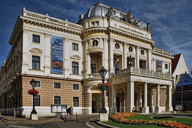 Slovak National Theatre Historical Building in Bratislava, Slovakia