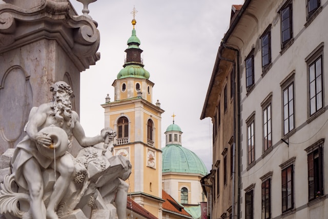 Cathedral of St Nicholas in Ljubljana, Slovenia