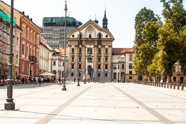 Kongresni Trg ( Congress Square )  in Ljubljana, Slovenia