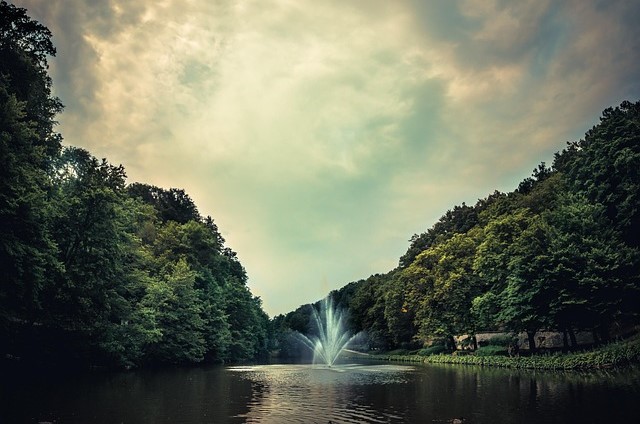 City Park and Three Ponds in Maribor, Slovenia