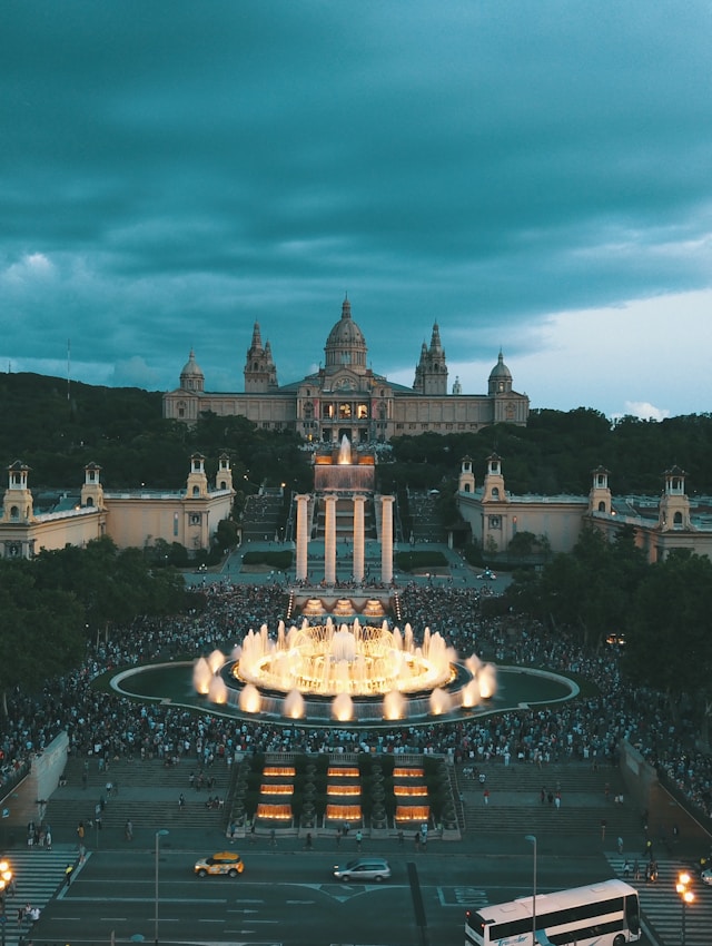 Magic Fountain of Montjuïc in Barcelona, Spain