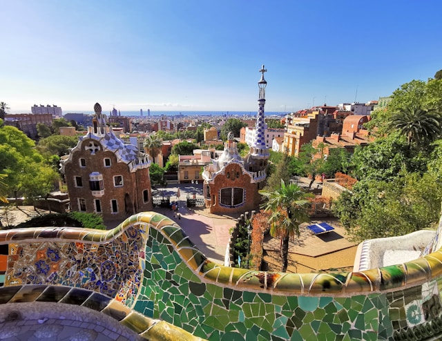 Park Güell in Barcelona, Spain
