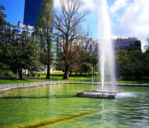 Doña Casilda Iturrizar Park in Bilbao, Spain