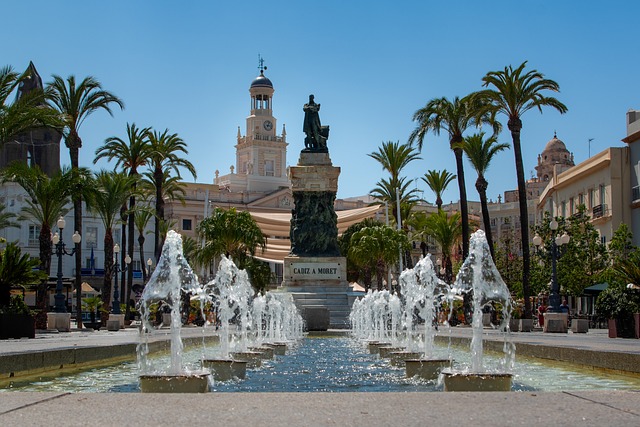 Plaza de San Juan de Dios in Cadiz, Spain