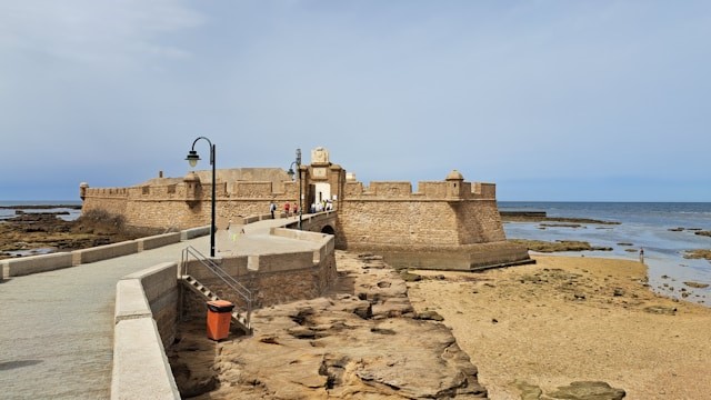 San Sebastian Castle in Cadiz, Spain