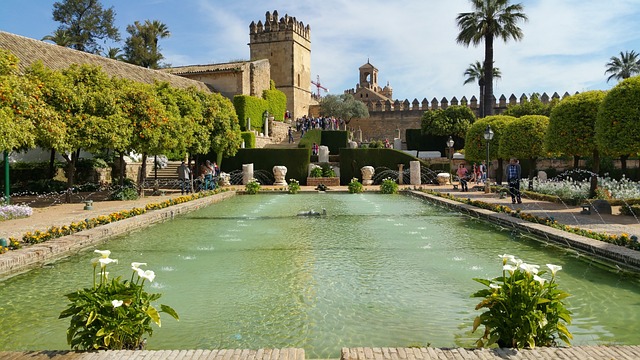 Alcazar de los Reyes Cristianos in Cordoba, Spain