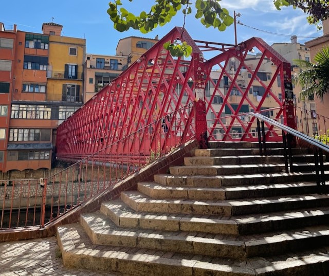Eiffel Bridge in Girona, Spain