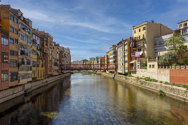 Onyar River Houses in Girona, Spain