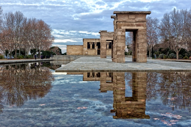 Temple of Debod in Madrid, Spain