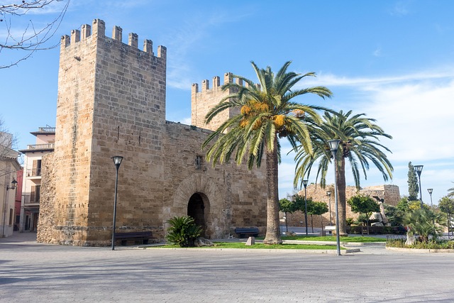 Alcudia Old Town in Mallorca, Spain