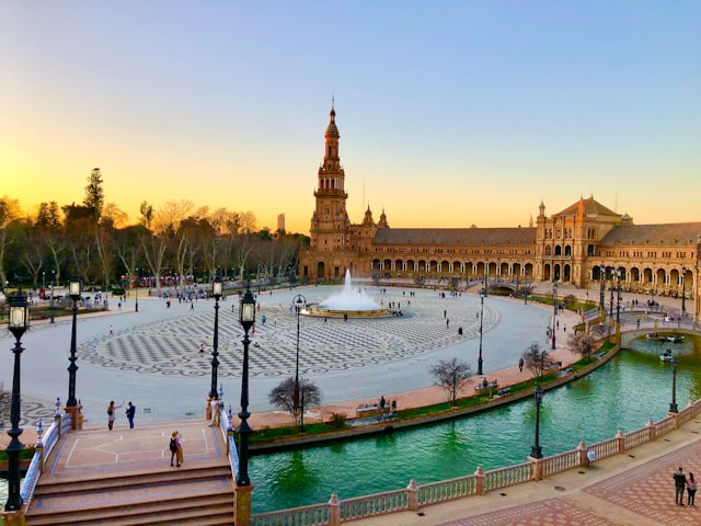 Plaza de España in Seville, Spain