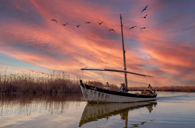 Albufera Natural Park in Valencia, Spain