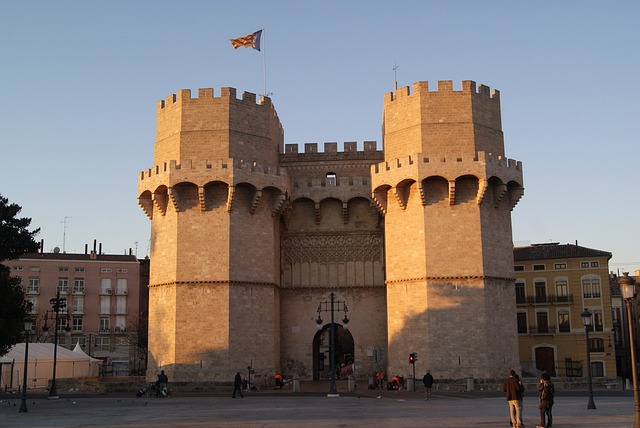 Torres de Serranos in Valencia, Spain