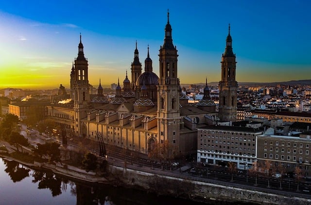 Basilica del Pilar in Zaragoza, Spain