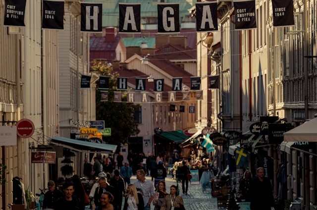 Haga District and Haga Nygata in Göteborg, Sweden