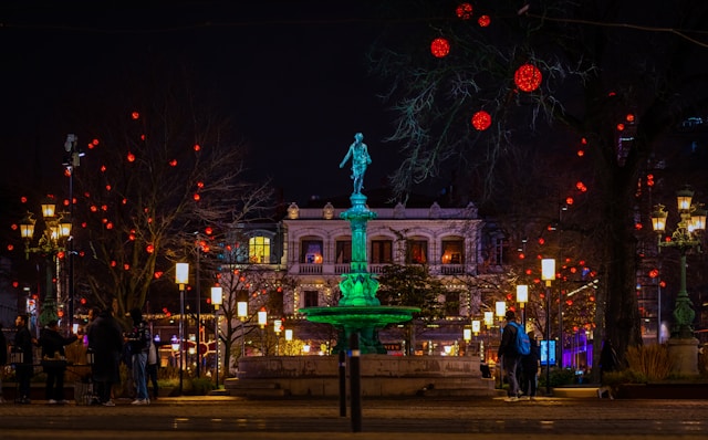 Johanna Fountain in Brunnsparken in Göteborg, Sweden