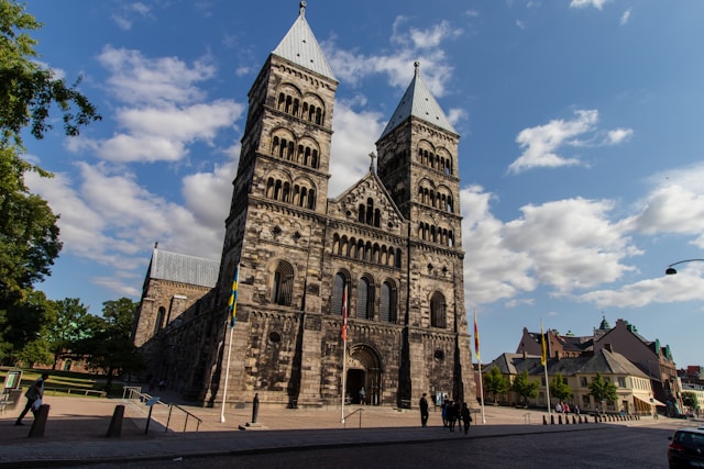 Lund Cathedral in Lund, Sweden