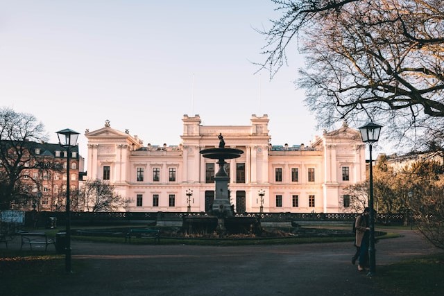 Lund University Main Building in Lund, Sweden