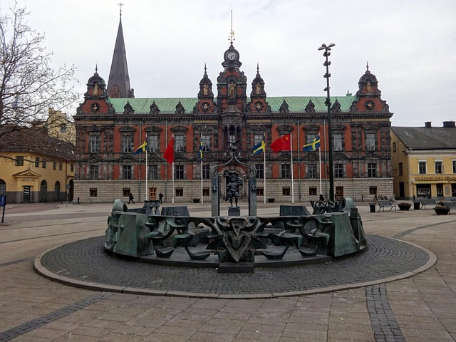 Stortorget and City Hall in Malmo, Sweden
