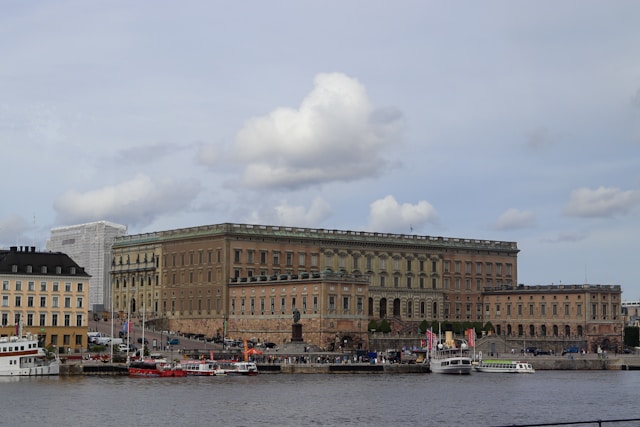 The Royal Palace (Kungliga slottet) in Stockholm, Sweden
