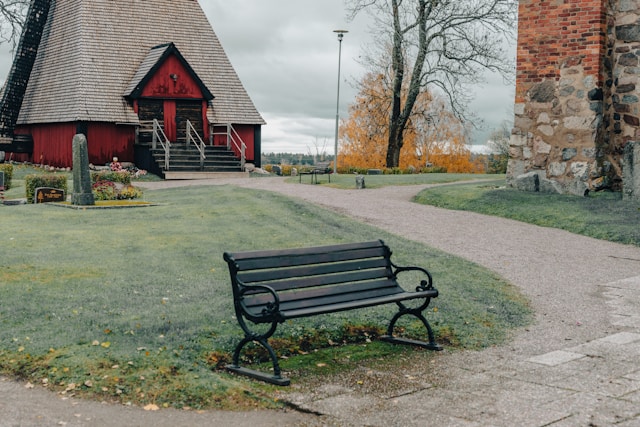 Gamla Uppsala Church and Village in Uppsala, Sweden