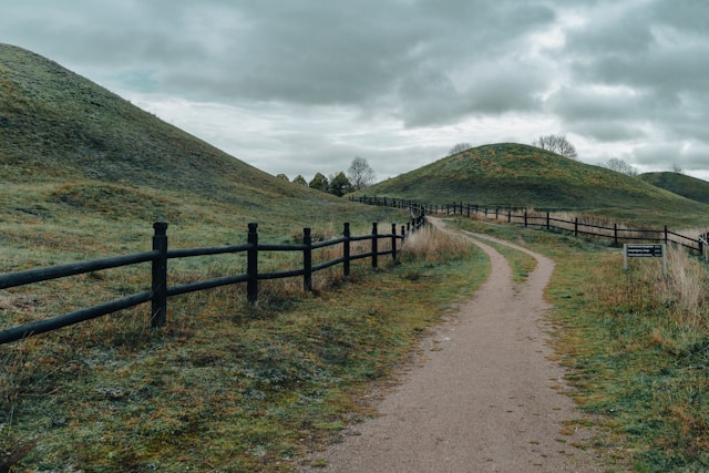 Gamla Uppsala Royal Mounds in Uppsala, Sweden