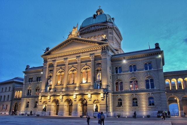Federal Palace of Switzerland in Bern, Switzerland