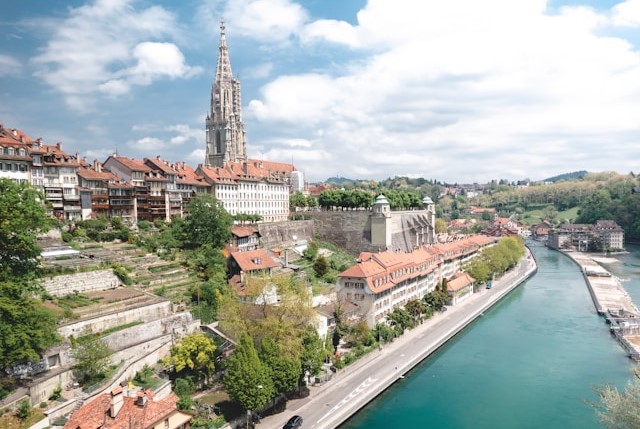 Matte Quarter Riverside Lanes in Bern, Switzerland