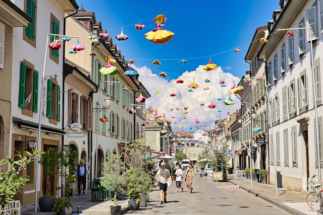 Carouge Quarter in Geneva, Switzerland